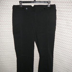 Dalia Bootcut Flare Black Pants 12 NWT